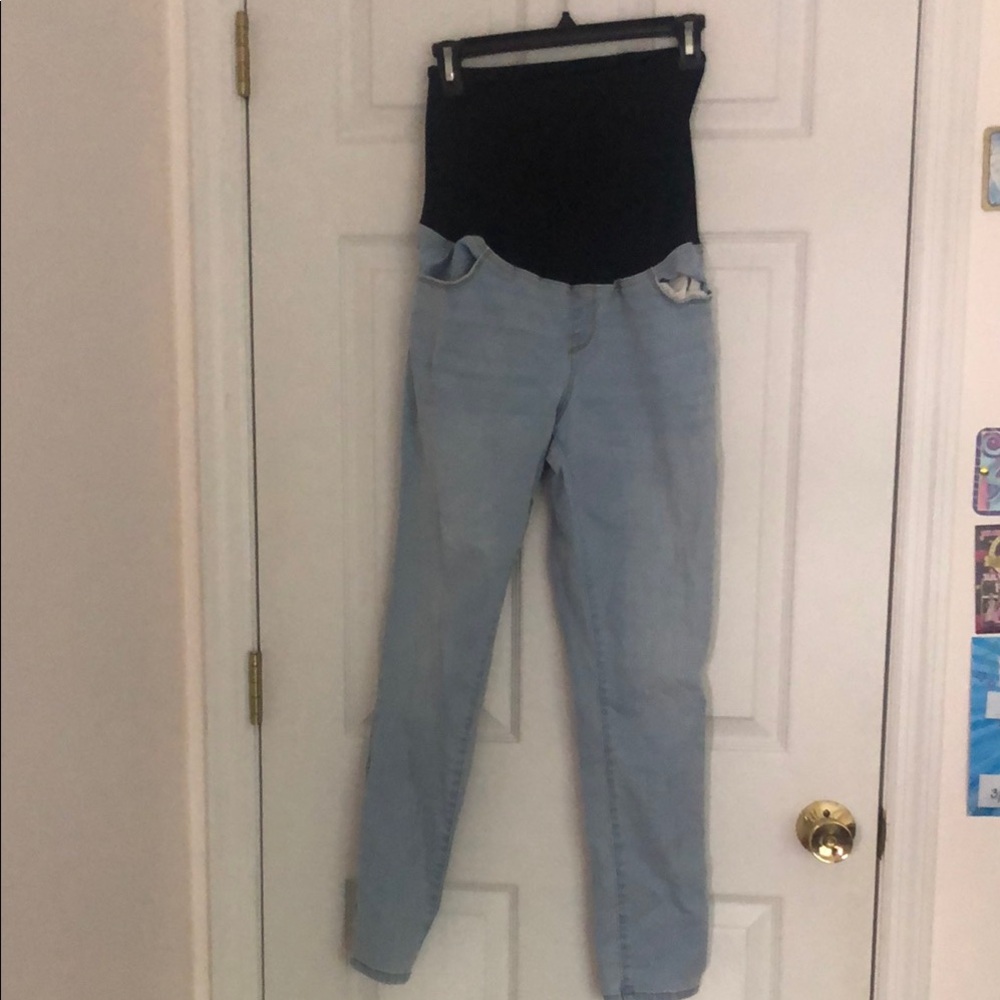 Maternity Light Blue Skinny Jeans